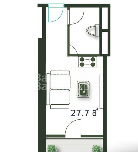 Пәтер 28 м² - Шериф Химшиашвили, Batumi, Грузия