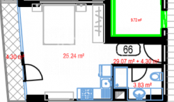 Пәтер 33.37 м² - Лех және Мария Качинский, Batumi, Грузия