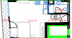 Пәтер 35.4 м² - Лех және Мария Качинский, Batumi, Грузия