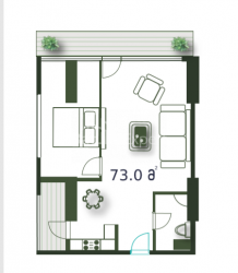 Пәтер 3-комн 73 m² - Шериф Химшиашвили, Batumi