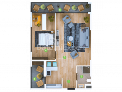 Пәтер 3-комн 73 m² - Шериф Химшиашвили, Batumi