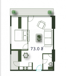 Пәтер 3-комн 73 m² - Шериф Химшиашвили, Batumi