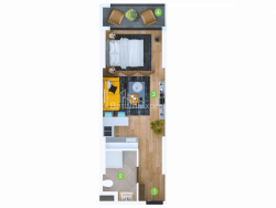 Пәтер 1-комн 33.5 m² - Шериф Химшиашвили, Batumi