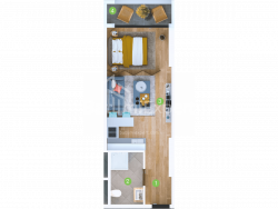 Пәтер 33.6 м² - Шериф Химшиашвили, Batumi, Грузия