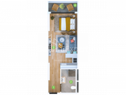 Пәтер 1-комн 33.6 m² - Шериф Химшиашвили, Batumi
