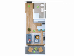Пәтер 1-комн 28.3 m² - Шериф Химшиашвили, Batumi