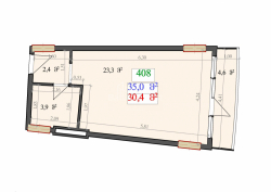 Пәтер 1-комн 35 m² - Лех және Мария Качинский, Batumi
