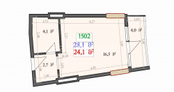 Тұрғызылып жатқан объект 1-комн 28.1 m² - Лех және Мария Качинский, Batumi
