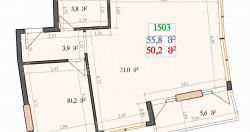 Тұрғызылып жатқан объект 1-комн 55.8 m² - Лех және Мария Качинский, Batumi