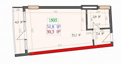 Тұрғызылып жатқан объект 1-комн 34.8 m² - Лех және Мария Качинский, Batumi