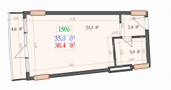 Тұрғызылып жатқан объект 1-комн 35 m² - Лех және Мария Качинский, Batumi