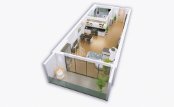 Пәтер 1-комн 41.7 m² - Батырлар аллеясы, Batumi