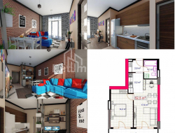 Пәтер 2-комн 51 m² - Юрьевская, Batumi