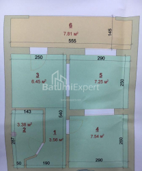 Пәтер 2-комн 36 m² - Юрьевская, Batumi