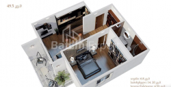 Пәтер 2-комн 49 m² - Юрьевская, Batumi
