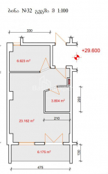 Пәтер 1-комн 41 m² - Александра Грибоедова, Batumi