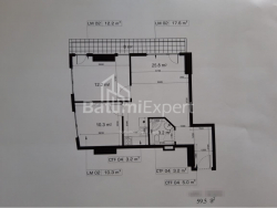 Пәтер 59.5 м² - Шериф Химшиашвили, Batumi, Грузия
