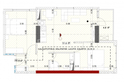 Тұрғызылып жатқан объект 55.8 м² - Григола Лорткипанидзе, Batumi, Грузия