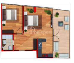 Пәтер 90 м² - Лех және Мария Качинский, Batumi, Грузия
