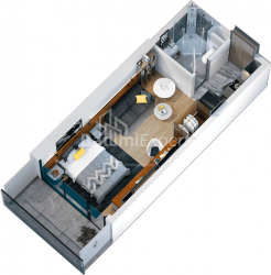Пәтер 1-комн 29.3 m² - Жиули Шартава, Batumi