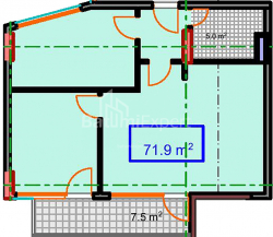 Пәтер 72 м² - Шериф Химшиашвили, Batumi, Грузия