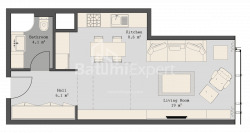 Пәтер 38 м² - Руставели, Batumi, Грузия
