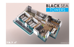 Пәтер 79.7 м² - Жиули Шартава, Batumi, Грузия